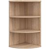 Vicco Libreria angolare da terra Ecki, Sonoma, 30 x 60 cm, per montaggio a parete con tre ripiani aperti