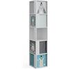 Vicco Libreria bambini Lio, Bianco, 33.3 x 162.2 cm
