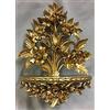 artissimo Consolle da parete barocco oro/console a specchio/mensola da parete/decorazione H35 fiori cp82