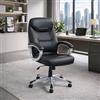 Yellowshop - Sedia da Ufficio Ergonomica Lord Direzionale in Ecopelle colore Nero, Comfort e Stile per il Tuo Spazio di Lavoro