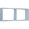MODULARREDO | MORGANA Mensola da Muro, Libreria Sospesa, Libreria da Parete, Scaffale da Parete, Blu Baltico, 70x30 p15.5 cm - Made in Italy