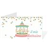 Gicaprice Bigliettini Battesimo Bomboniere Personalizzati con Stampa Inclusa | Bigliettini Confetti Battesimo Personalizzato | Bigliettini Bomboniere Stampati | Eventi | Feste (20 Bigliettini - Modello 4)
