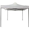 Rebecca Mobili Gazebo Tendone A Fisarmonica Bianco Metallo Poliestere Terrazzo Giardino Mercato 3,1 x 3 x 3 mt (Cod. RE6303)