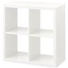 Ikea Kallax - Libreria scaffale, Perfetto per cestini o boxes-77 x 77 cm (Bianco Lucido)