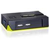 LevelOne KVM-0222 switch per keyboard-video-mouse (kvm) Nero, Verde