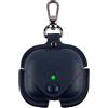 CasurvivePro Custodie per cuffie per AirPods 3, custodie in pelle PU business cover con moschettone Apple AirPods (3a generazione) custodia di ricarica