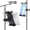 NUOMIC Supporto per microfono portatile, supporto universale per iPad, compatibile con iPad Mini Air Pro da 4,7 a 12,9 pollici