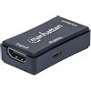 Manhattan Ripetitore HDMI (Amplificatore di Segnale HDMI, prolunga Video 4K e Audio Senza Perdita Fino a 40 m), Nero 207621