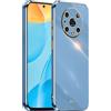 HONLEN Custodia per HONOR Magic4 Pro (6.81 Inches), Cover Morbida in Silicone TPU, Design del Telaio Galvanico - Blu navy