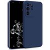 MyGadget Cover per Samsung Galaxy S20 Ultra - Custodia in Silicone Morbido a Doppio Strato - Case con Protezione Fotocamera & Fodera Interna Antigraffio - Blu scuro