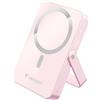 Verbatim Charge 'n' Go MagSafe Power Bank 10.000 mAh Rosa 15W Magnetico - PD 22W Ricarica Rapida Display LED & Supporto Pieghevole per iPhone 16/15/14/13/12 Pro/Pro Max - Cavo USB-C incluso