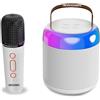 Bontempi | Cassa Acustica Wireless con Microfono Senza Filo e Luci RGB, 13,5x8,4x8,4 cm