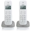 Brondi Chi Parla Brondi Gala Twin Telefono Cordless, Bianco/Grigio