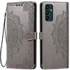 HONLEN Custodia per Samsung Galaxy A34 5G Cover, (6.6 Inches) Premium PU Pelle Wallet Magnetica Flip Case con Stampata Mandala, 3 Slot Schede, Stand Cover