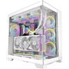 Antec C8 bianco, ventole non incluse, compatibile RTX 40, doppia camera, design senza utensili, tipo C, supporto radiatore da 360 mm, pannelli frontali e laterali in vetro temperato senza cuciture,