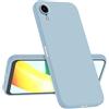 Longstong Custodia Compatibile con iPhone XR (6.1), Sottile Antishock Personalizzata Design Minimalista - Blu fumo