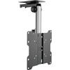 Techly 107142 Staffa TV da Soffitto Dritto e Inclinato per TV LED/LCD 17-37 Nero Nero/Argento