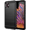Topme Custodia in Silicone per Samsung Galaxy XCover6 Pro (6.6 Inches), [custodia per Telefono in Stile Spazzolato] - Nero