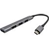 i-tec I TEC USB-C METAL HUB 1X USB 3.0 3X USB 2.0 WITHOUT POWER ADAPTER