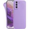 MyGadget Cover per Samsung Galaxy S21 - Custodia Protettiva in Silicone Morbido - Case TPU Flessibile - Ultra Protezione Antiurto & Antiscivolo Violetta