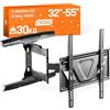 RICOO Supporto TV parete S5944 Girevole Inclinabile Televisore 32-55 (81-140 cm) Staffa universale Televisione LED/Curvo VESA 200 x 200-400 x 400