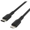 Belkin Cavo da USB-C a Lightning (Cavo di ricarica rapida per iPhone 14 o versioni precedenti), Boost Charge Cavo USB-C per iPhone certificato MFi (nero, 1 m)