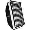Walimex pro Essential Softbox 80 x 120 cm, girevole a 360°, montaggio semplice, con griglia, adattatore Bowens e borsa per il trasporto, ideale per la fotografia di prodotti e persone