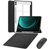 Generic Custodia Con Tastiera Per Samsung Galaxy Tab S10 lite 2025 / S10 Fe 10,9 Pollici 2025 / s9fe / s9 10,9 2023, Custodia Sottile Con Tastiera Bluetooth E Supporto Per S Pen