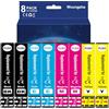 Woungzha 503 XL - Cartucce d'inchiostro per Epson 503 XL 502XL per stampanti Epson Expression Home XP-5200 XP-5205 Workforce WF-2960DWF WF-2965DWF 8 Pack