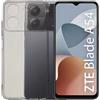 KEJI Cover Custodia in TPU, Morbido Custodia Cover Slim Anti Scivolo Custodia Protezione Posteriore Cover Antiurto per Cover per ZTE Blade A54 (6.6) (Trasparente, ZTE Blade A54)