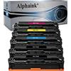 alphaink 5 Toner Compatibili con Canon CRG-718 per stampanti Canon i-Sensys MF-8540, MF-700, MF-728, MF-8330, MF-8350, MF-8360, MF-8340 - LBP-7200, LBP-7210CDN, LCP-7600, LBP-7680CX, LBP-7660