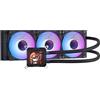 darkFlash DV360S CPU Dissipatore Liquido All-in-one, Schermo LCD 3,2 con Rrisoluzione 320*320, ARGB PWM Ventole, 360mm Radiatore, CPU PC Aio Cooler Compatibile con Intel 1851/1700, AMD AM4/AM5 (Nero)