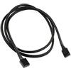 Mekalero Cavo di prolunga per ventola a 4 pin, da maschio a maschio, 24 AWG, con manicotto per raffreddamento permanente