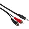 Hama Cavo audio 3,5 mm jack - 2 RCA, 5 m
