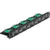 UCTRONICS U6264 19 1U Raspberry Pi Rackmount, staffa SSD per qualsiasi SSD da 2,5, può contenere fino a 5 schede Raspberry Pi 4B, frontale rimovibile con viti prigioniere
