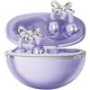 Generic Auricolari Bluetooth senza fili a clip con design elegante degli orecchini, auricolari aperti con fiocco a farfalla, auricolari Bluetooth wireless per donne e uomini (viola, 1 pezzo)