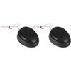 Hosrivae 1 coppia di altoparlanti per auto tweeter da 1000 W, per sistemi audio automobilistici, 5 kHz-20 kHz, impedenza 4 Ω, sensibilità 93 dB, ABS + struttura in metallo