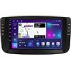 Generico Autoradio Android 15 Doppio DIN Touch Screen da 9 Pollici per Fiat Linea Punto EVO 2012-2015 Autoradio Android GPS Touch Screen Auto Stereo Radio con navigazione GPS comandi al volante USB BT FM