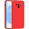 Mixroom - Cover Custodia Case per Samsung Galaxy Note 9 Protezione Fotocamera in Silicone TPU Morbido Opaco Bordi Piatti Colore Rosso