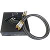Dynavox cavo stereo RCA di alta gamma, cavo RCA premium con schermatura multipla, rame ad alta purezza, connettori placcati in oro 24k, 1.5m