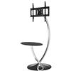 HFTEK - Supporto per monitor TV con adattatore TV - VESA 300 / 400 / 600 - con ripiano (HF95ST)