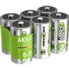 ANSMANN Mono D Akku MaxE Tipo 5000mAh Batteria Ricaricabile ad Alta Capacita 6x Mono D HR20