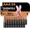 Duracell Batterie Plus AAA (pacco da 24)