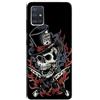 Mixroom - Cover Custodia Back case In TPU Silicone Morbido Per OPPO A54s Fantasia Teschio Coltelli CD55
