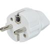 vhbw spina da viaggio adattatore tipo J, SN 441011 (da spina euro a presa svizzera/sistema CH) - Adattatore da viaggio, bianco, max. 250 V / 2500
