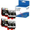 Woungzha Cartucce d'inchiostro compatibili di ricambio per Epson 266 267 per stampanti Epson WF-100W WF-110W Workforce(4 Nero, 2 colori)