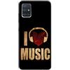 Mixroom - Cover Custodia Back case In TPU Silicone Morbido Per Oppo A74 5G Fantasia Love Music I129