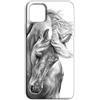 Mixroom - Cover Custodia Back case In TPU Silicone Morbida Per Xiaomi Redmi 15C 4G / 5G / Poco C85 Fantasia Cavallo Bianco E Nero M597