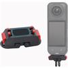 Generic Supporto magnetico per adattatore a sgancio rapido per Insta360 X5, supporto pieghevole in lega di alluminio a 2 poli e 1/4 filettatura di espansione staffa fissa per accessori per fotocamera Insta