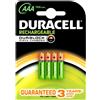 Duracell 4 AAA 750mAh